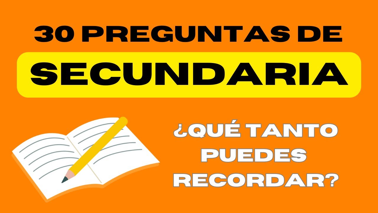 30 Preguntas De Español Con Respuestas 3 Secundaria www.youtube.com