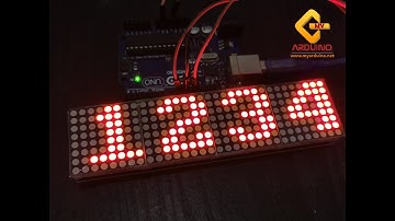 8x24 LED Matrix Calendar Clock 2020 On Proteus 7.8 and Arduino