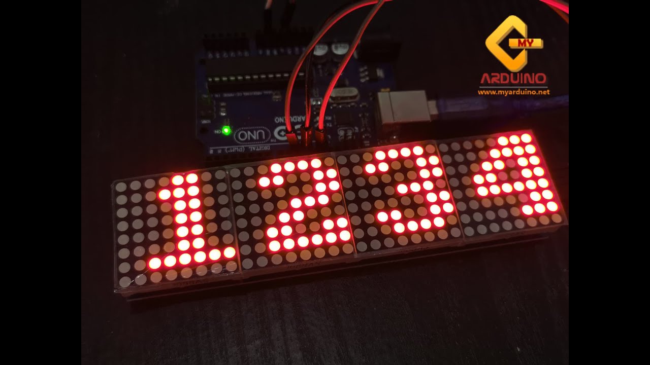 8x24 LED Matrix Calendar Clock 2020 On Proteus 7.8 and Arduino - YouTube