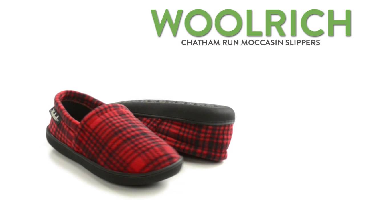 Woolrich Chatham Run Moccasin Slippers (For Men) - YouTube