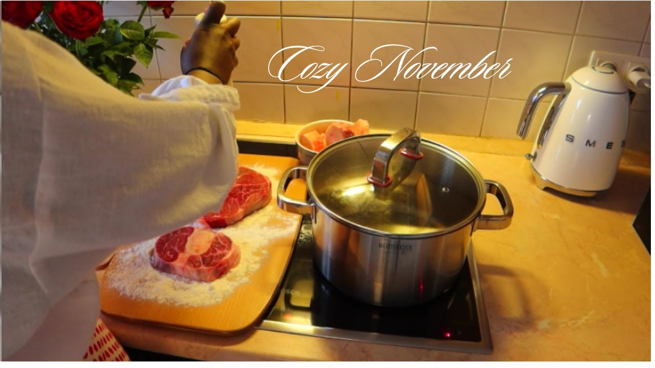Slow living in Germany/ Snowy November / Traditional Beef soup