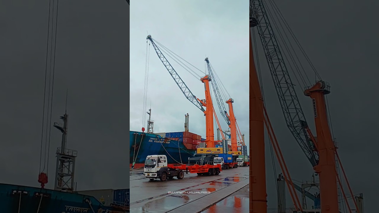 Liebherr crane| container | handling || 