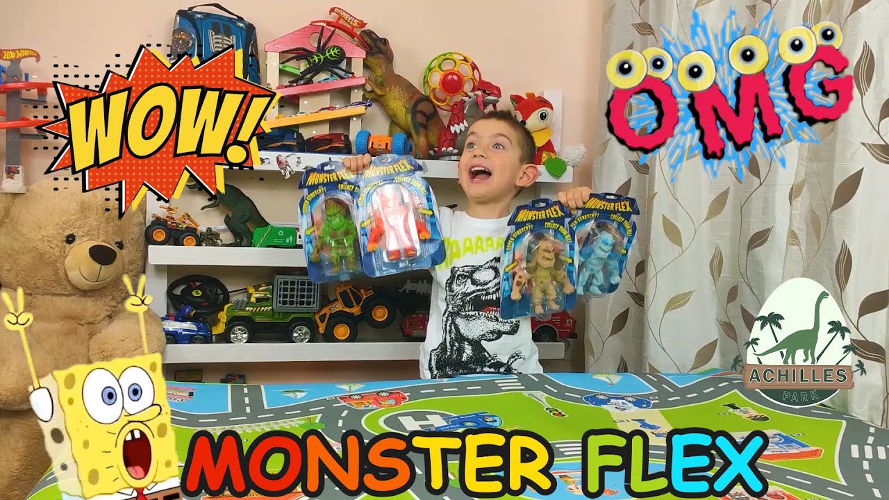 😱 Monster Flex Unboxing 💥 Big Monster Flex Toy Review 😨