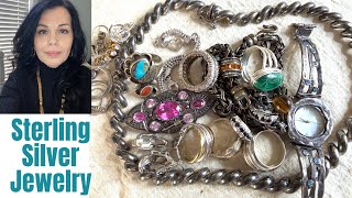 Great Sterling Silver Jewelry Unbagging 