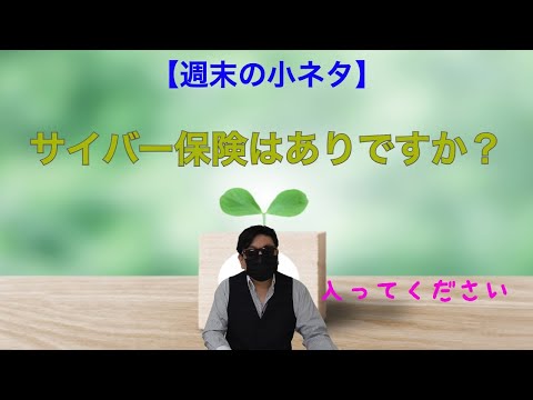 【週末の小ネタ】サイバー保険って必要ですか？