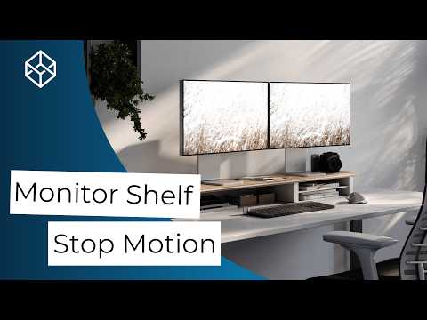 Stop Motion 3D Animation of a Monitor Shelf
