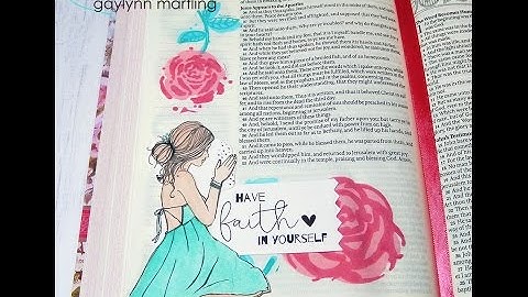 Unity Quick Tip: Bible Journal with Chalk Inks