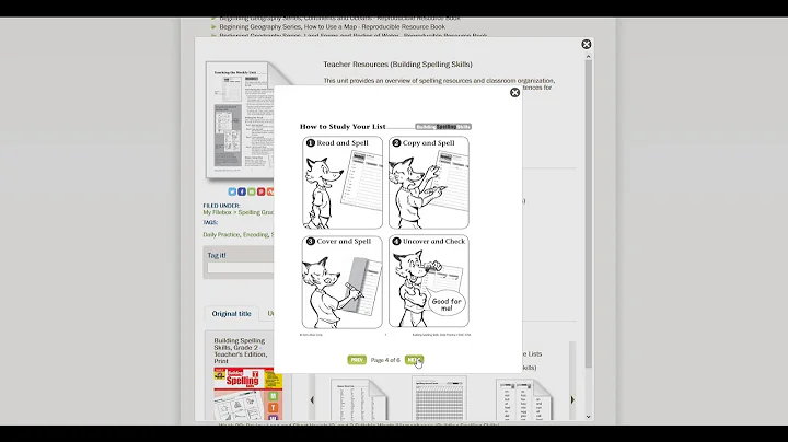TeacherFileBox Tutorial: Building Spelling Skills
