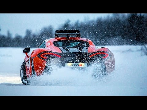 McLaren 570S Ice Driving With Bruno Senna