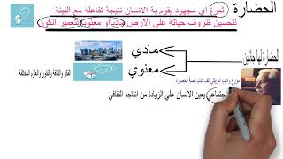 الحضارة والتاريخ الدرس الاول الصف الاول الثانوي نظام جديد 2022