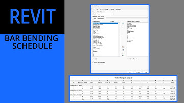 Revit Structures - Bar Bending Schedule for Reinforcing