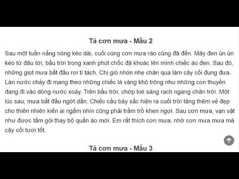 Video Tả cơn mưa// Văn tham khảo lớp 5 - YouTube
