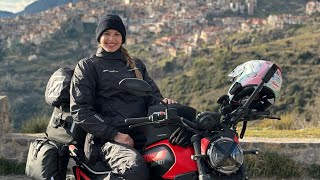 Solo Winter Camping in 0 Degrees with my Scrambler Ducati/Delphi Greece/Dominika Rides