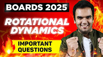 Rotational Dynamics Important Questions - Maharashtra Board 2025 - PYQ Discussion - RG Lectures