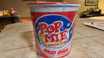 How to make POP MIE instant noodles from Indonesia. Chicken flavor! Cara me mbuat Pop Mie Rasa Ayam