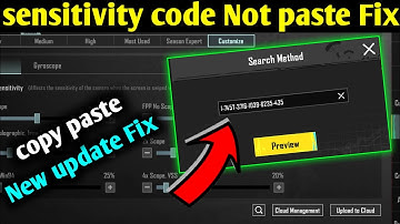 BGMI Me Sensitivity Code Kaise Dale | How To Copy/Paste Sensitivity Code In Bgmi New update Fix