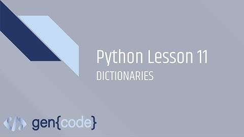 Python Dictionaries (11)