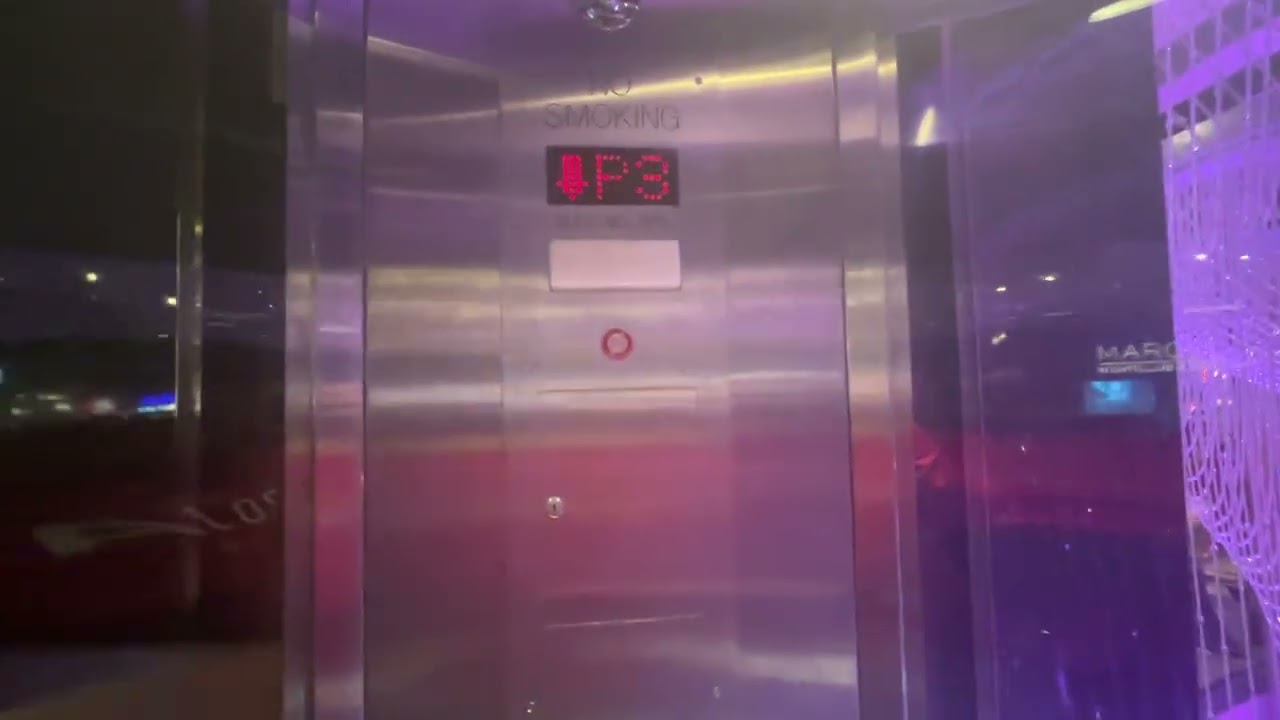 ThyssenKrupp Circular Glass Chandelier Bar Hydraulic Elevator @ The Cosmopolitan Las Vegas, NV