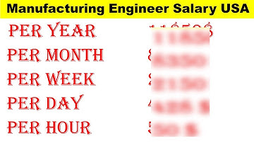 Manufacturing Engineer Salary in USA | Manufacturing Engineering Salaries in USA | #salary #jobs #us
