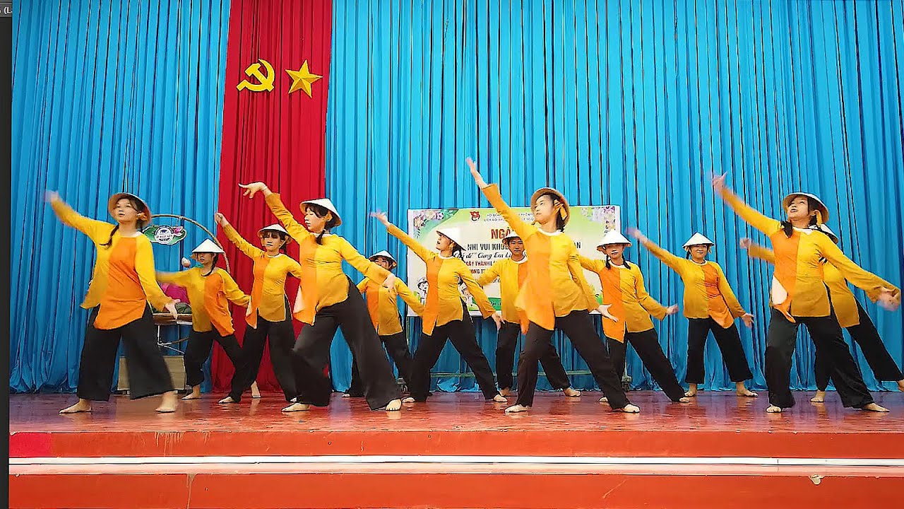 Dân vũ: Vũ điệu nông dân | Nhóm nhảy THCS Lê Ngọc Hân | Ngày hội vui khoẻ - Tiến bước lên Đoàn| 2023