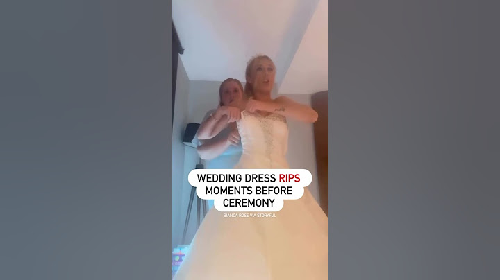 Wedding Nightmare - Bride in Tears as Dress Rips
