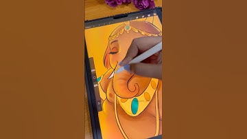 Creating Lord Ganesha illustration on iPad| Kids praying to the divine | Procreate timelapse Art