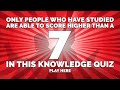 Challenging knowledge quiz