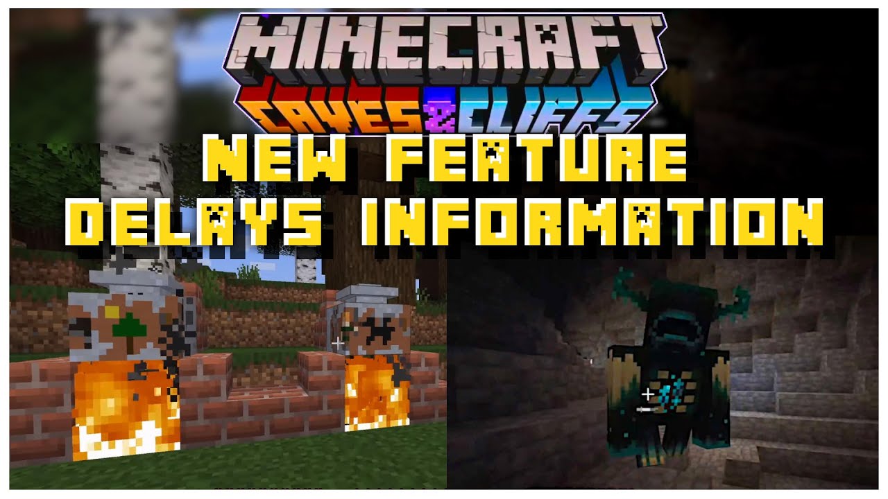NEW Caves & Cliffs DELAYED FEATURES Information | Minecraft 1.17 Caves & Cliffs Update
