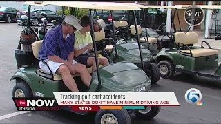 Tracking golf cart accidents