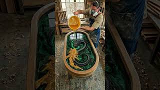 The Most INSANE Dragon Epoxy Table Ever Made! 🐉 #shorts⁠