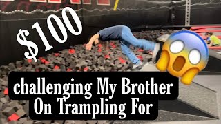 Second 100 Trampling Challenge With My Brother