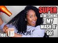 *SUPER* STRETCHING MY WASH AND GO! | FEAT. MELANIN HAIR CARE!