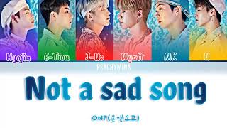 ONF (온앤오프) – Not a sad song (이별 노래가 아니야) [OST] Love Revolution (Color Coded Lyrics Eng/Rom/Han/가사)