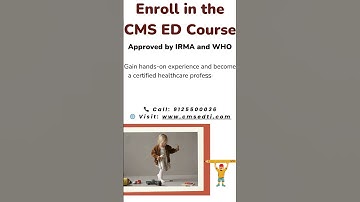 CMS ED Diploma #CMS_ED #HealthcareCareer #medicaltraining