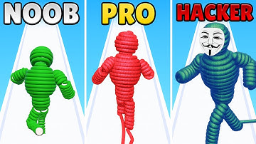 Rope Man Run❌❌NOOB vs PRO vs Hacker🔥🔥Walkthrough Max Gameplay DG4145