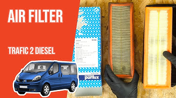 How to replace the air filter Trafic mk2 1.9 dCi 💨