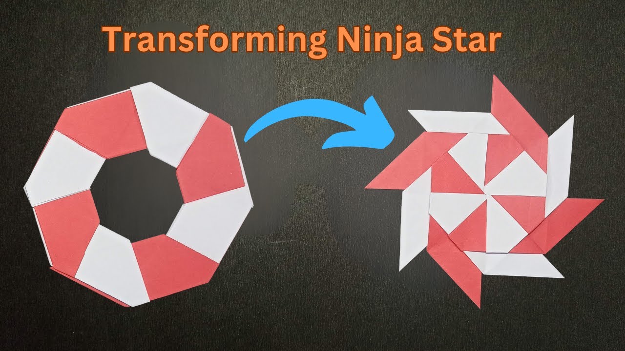 How to Make an Origami Paper Transforming Ninja Star! YouTube