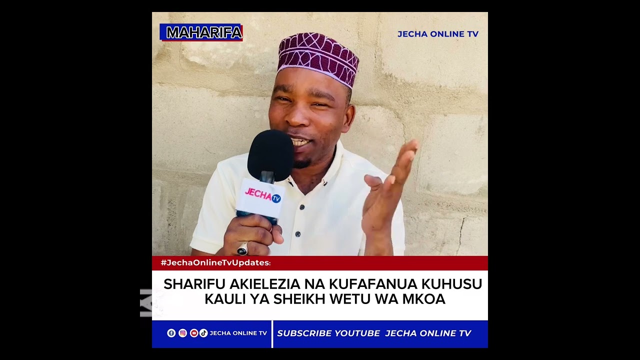 Sharifu teacher akielezea Kauli ya sheikh wa mkoa kuhusiana na uchawiii