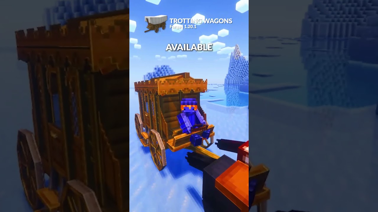 В вашем мире Minecraft вам понадобятся повозки.