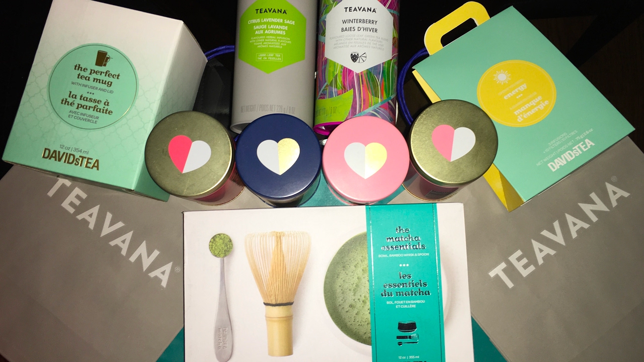 David's Tea and Teavana mini Haul "February" - YouTube