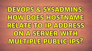 DevOps & SysAdmins: How does hostname relate to IP address on a server with multiple public IPs?
