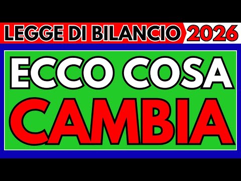 Video ?Legge di Bilancio 2026 ? Scopri Cosa Cambia per le Pensioni!