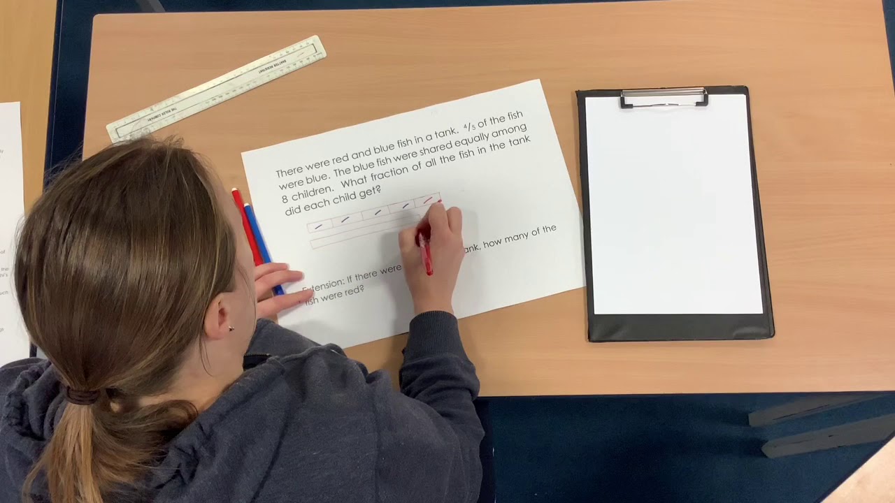 Year 5 Maths - Dividing Fractions - application to problems - YouTube