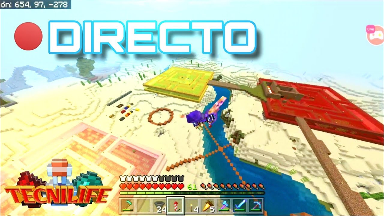 Parte 1 "Construyendo una Granja" Tecnilife Survival Minecraft Bedrock