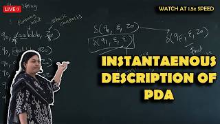 Instantaneous description of PDA
