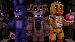 Classic Five Nights At Freddy's in Minecraft Bedrock! (Five Nights at Freddy's V2.3 Addon Showcase) screenshot 1