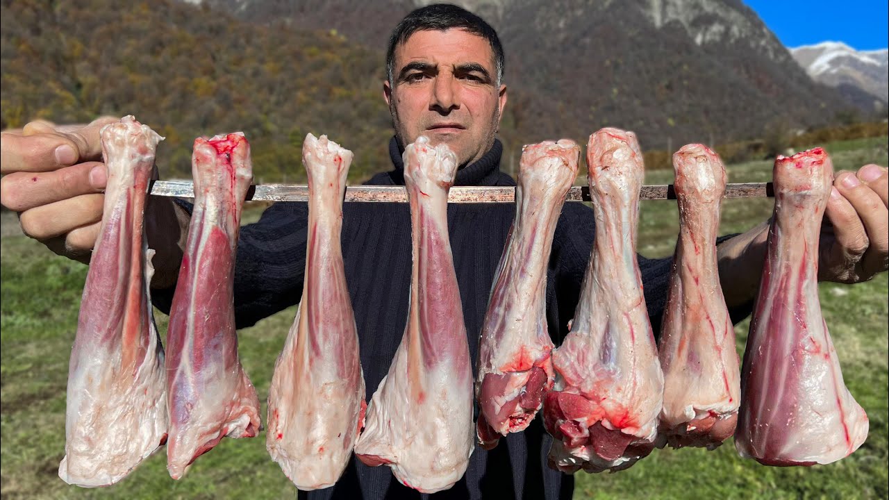 Мясо Ягненка Сползает с Костей! Отшельники Готовят на Природе ASMR