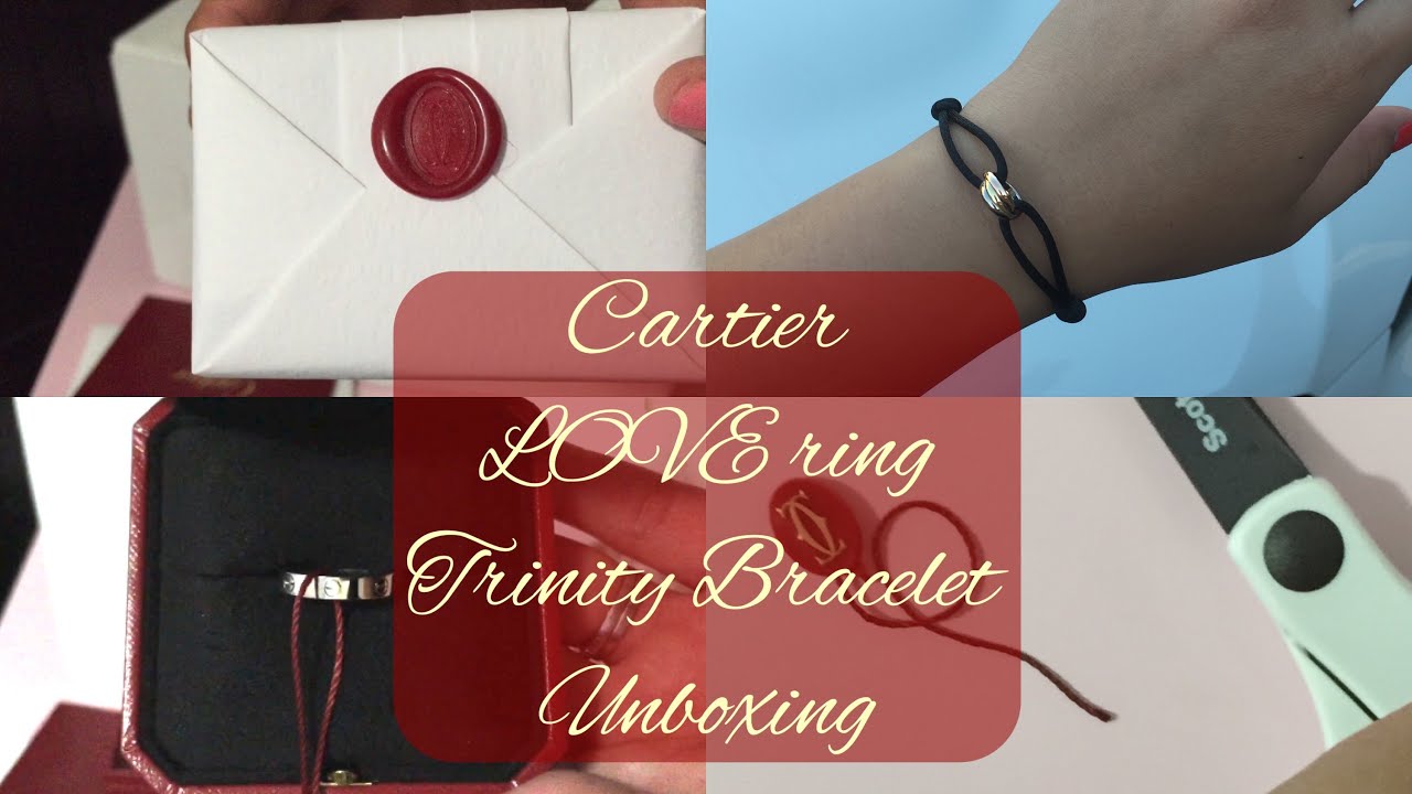 Cartier TRINITY Bracelet & Ring UNBOXING & REVIEW 