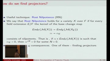 Motives of projective pseudo-homogeneous varieties - Srimathy Srinivasan