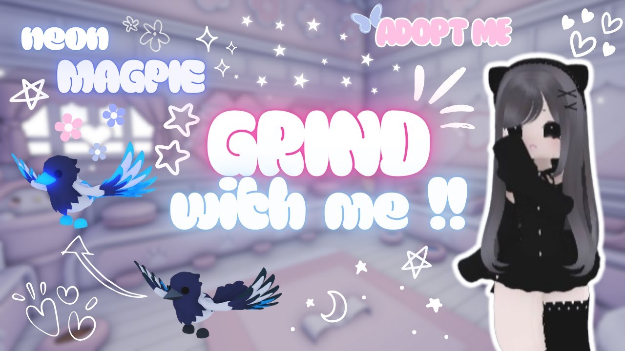♡ Speed Grind with me to make Neon MAGPIE in Adopt Me!! | Roblox Adopt Me ♡